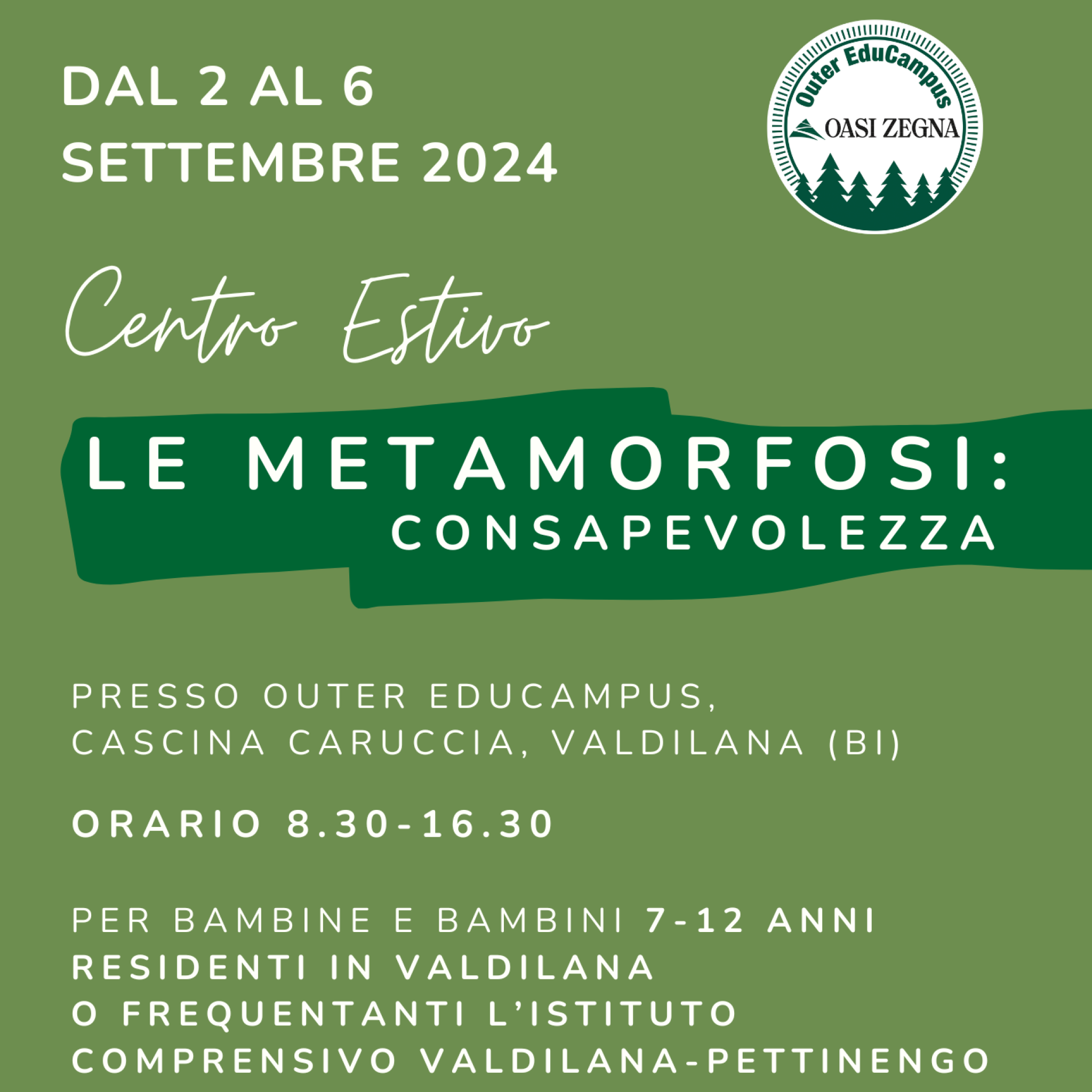 Centro Estivo Metamorfosi 2024